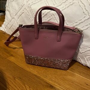 Kate Spade Rose Pink Glitter Satchel